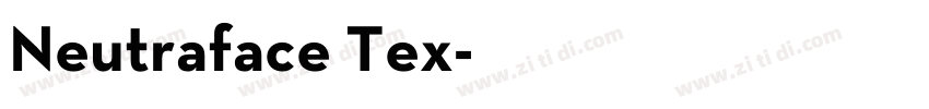 Neutraface Tex字体转换